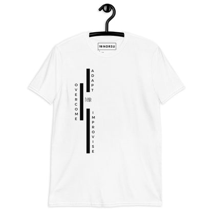 Λευκό Ανδρικό T-shirt - Adapt, Overcome, Improvise