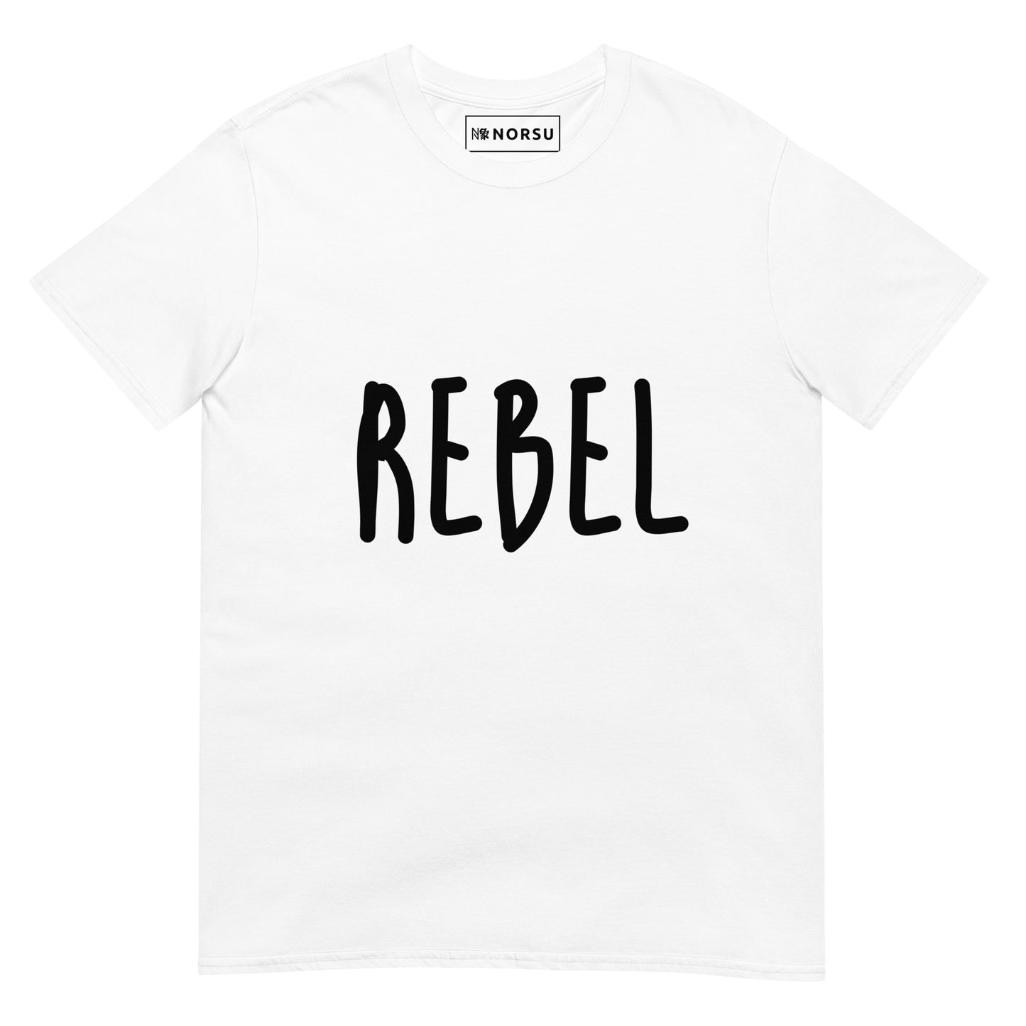 Λευκό Ανδρικό T-shirt - Rebel