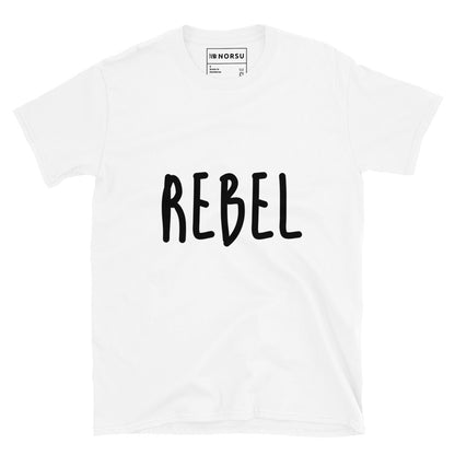 Λευκό Ανδρικό T-shirt - Rebel