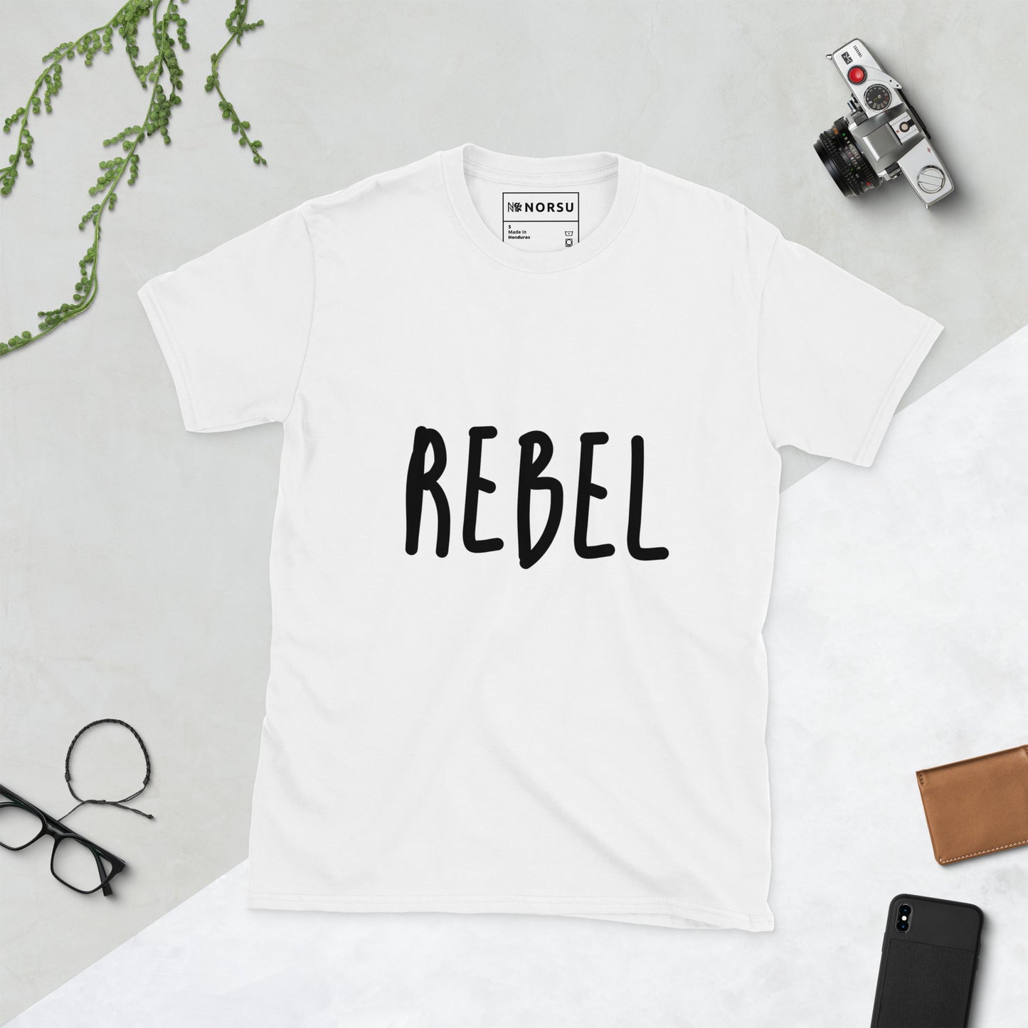 Λευκό Ανδρικό T-shirt - Rebel