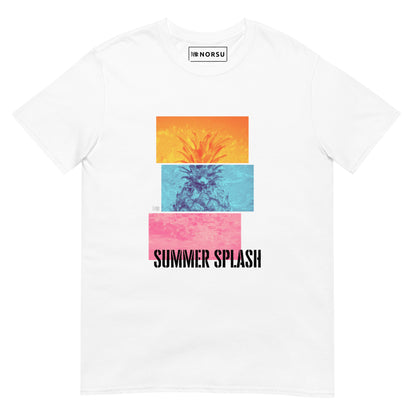 Λευκό Ανδρικό T-shirt - Summer Splash