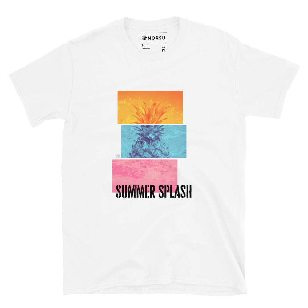 Λευκό Ανδρικό T-shirt - Summer Splash