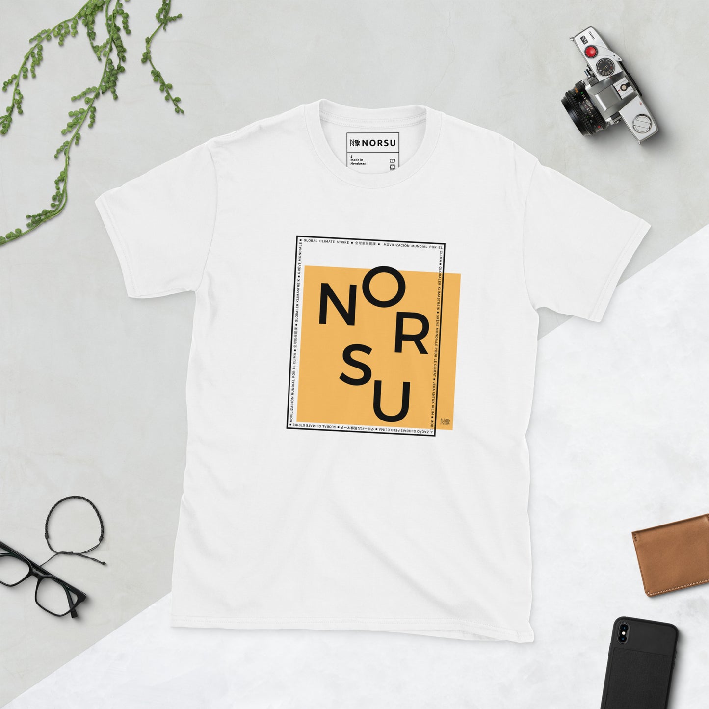 Λευκό Ανδρικό T-shirt - Αναγραμματισμός Norsu