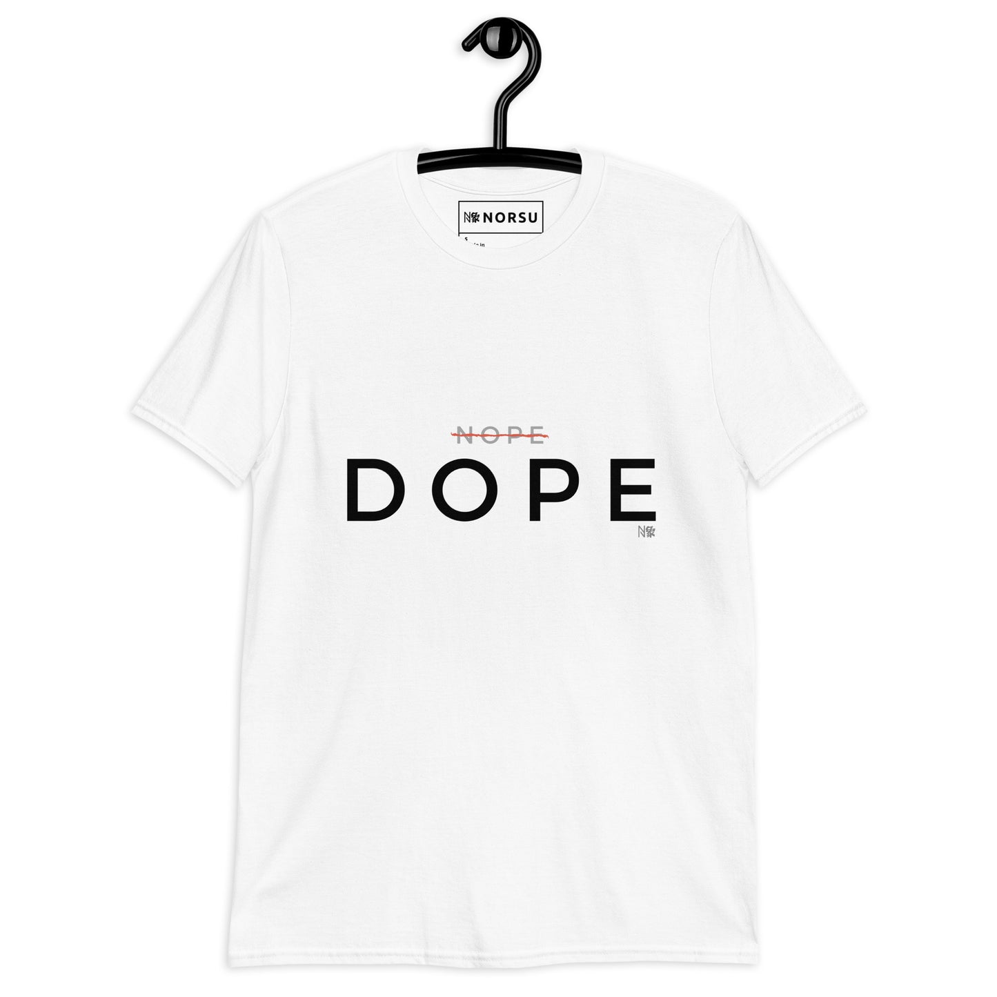 Λευκό Ανδρικό T-shirt - Nope, Dope!