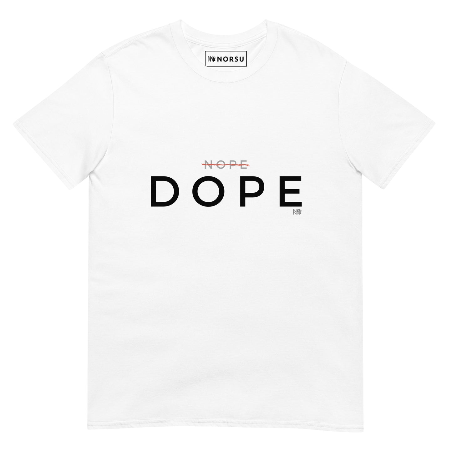 Λευκό Ανδρικό T-shirt - Nope, Dope!