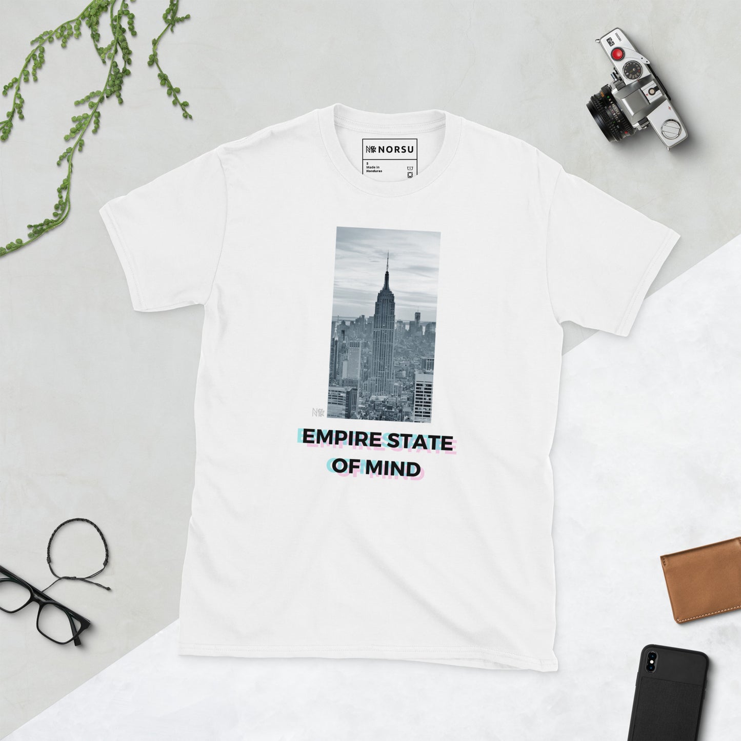 Λευκό Ανδρικό T-shirt - Empire State Of Mind