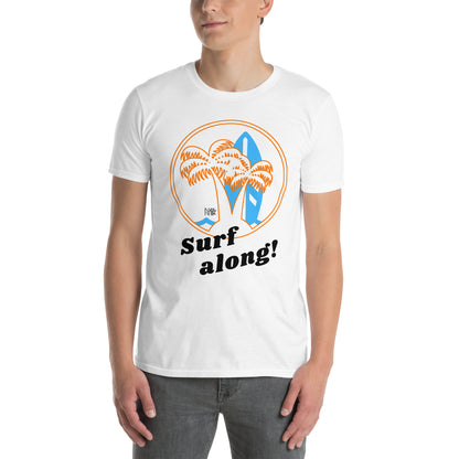 Λευκό Ανδρικό T-shirt - Surf Along