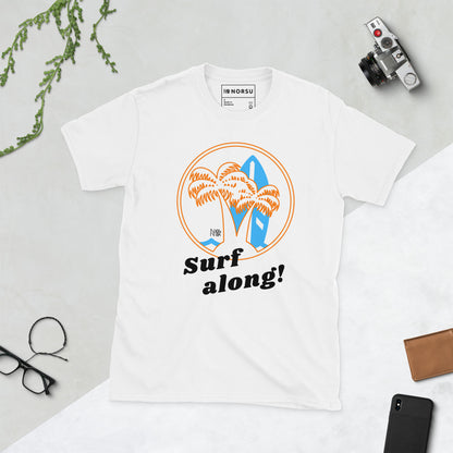 Λευκό Ανδρικό T-shirt - Surf Along