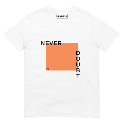 Λευκό Ανδρικό T-shirt - Never Doubt