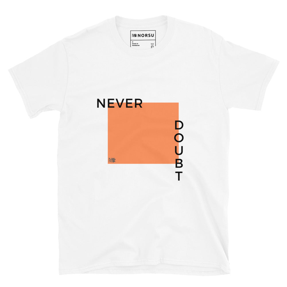 Λευκό Ανδρικό T-shirt - Never Doubt