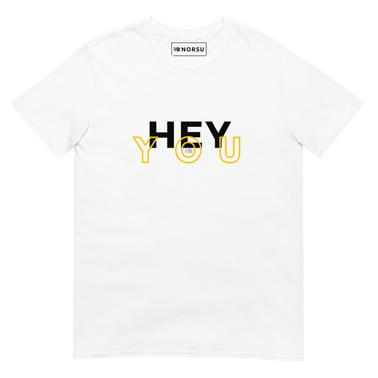 Λευκό Ανδρικό T-shirt - Hey You