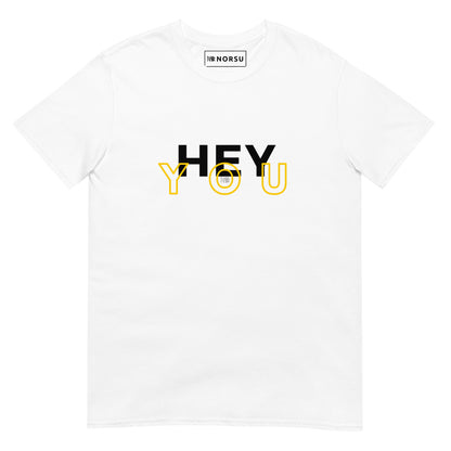 Λευκό Ανδρικό T-shirt - Hey You