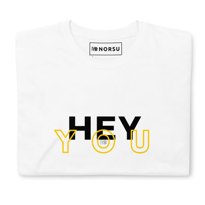 Λευκό Ανδρικό T-shirt - Hey You