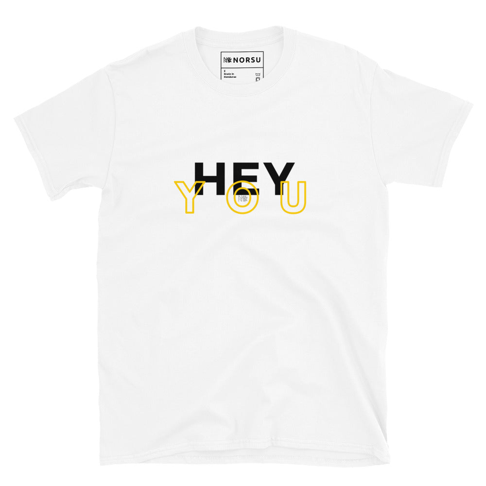 Λευκό Ανδρικό T-shirt - Hey You