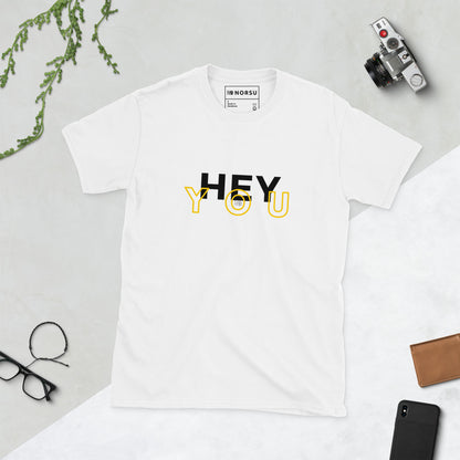 Λευκό Ανδρικό T-shirt - Hey You