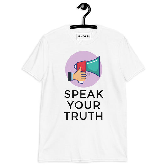 Λευκό Ανδρικό T-shirt - Speak your truth