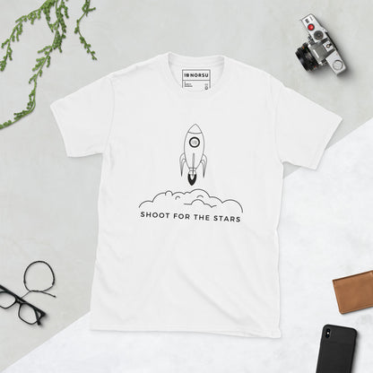 Λευκό Ανδρικό T-shirt - Shoot for the stars