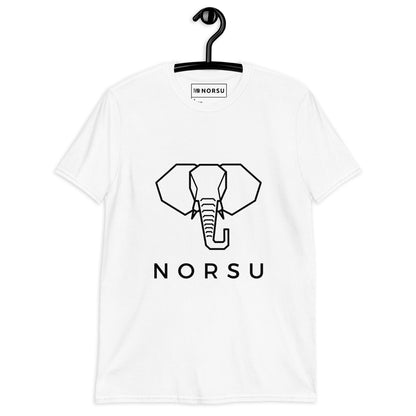 Λευκό Ανδρικό T-shirt - Ελέφαντας Μονόχρωμος Norsu