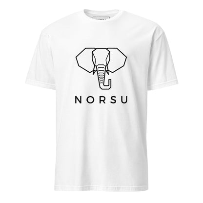 Λευκό Ανδρικό T-shirt - Ελέφαντας Μονόχρωμος Norsu