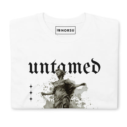 Λευκό Ανδρικό T-shirt - Untamed Άγαλμα Αδάμαστος