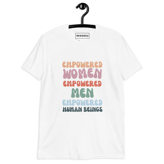 Λευκό Ανδρικό T-shirt - Empowered Women, Empowered Men, Empowered Human Beings