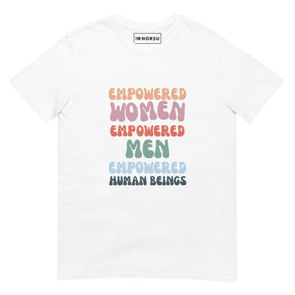 Λευκό Ανδρικό T-shirt - Empowered Women, Empowered Men, Empowered Human Beings