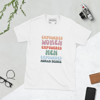 Λευκό Ανδρικό T-shirt - Empowered Women, Empowered Men, Empowered Human Beings