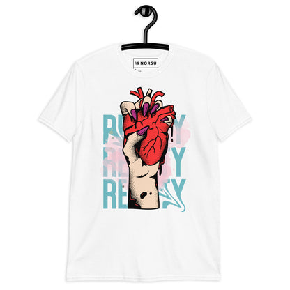 Λευκό Ανδρικό T-shirt - Reality Heart