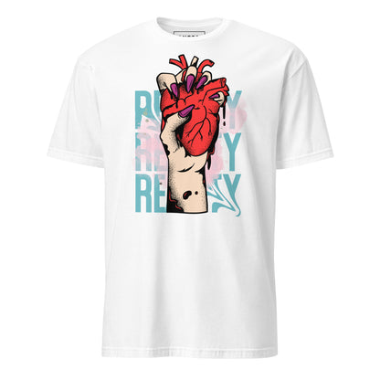 Λευκό Ανδρικό T-shirt - Reality Heart