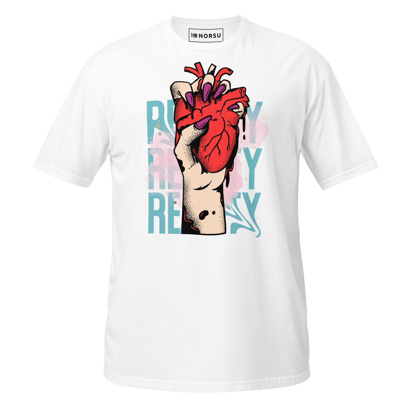 Λευκό Ανδρικό T-shirt - Reality Heart