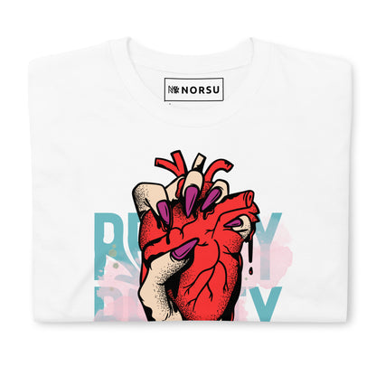 Λευκό Ανδρικό T-shirt - Reality Heart