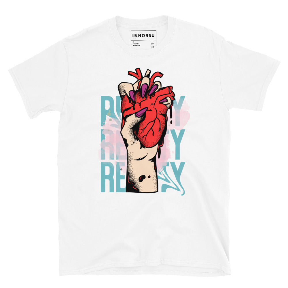 Λευκό Ανδρικό T-shirt - Reality Heart