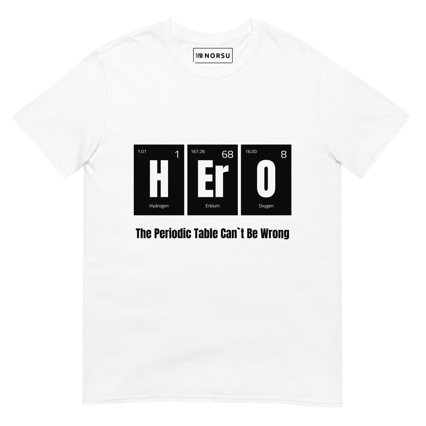 Λευκό Ανδρικό T-shirt - Περιοδικός Πίνακας Hero