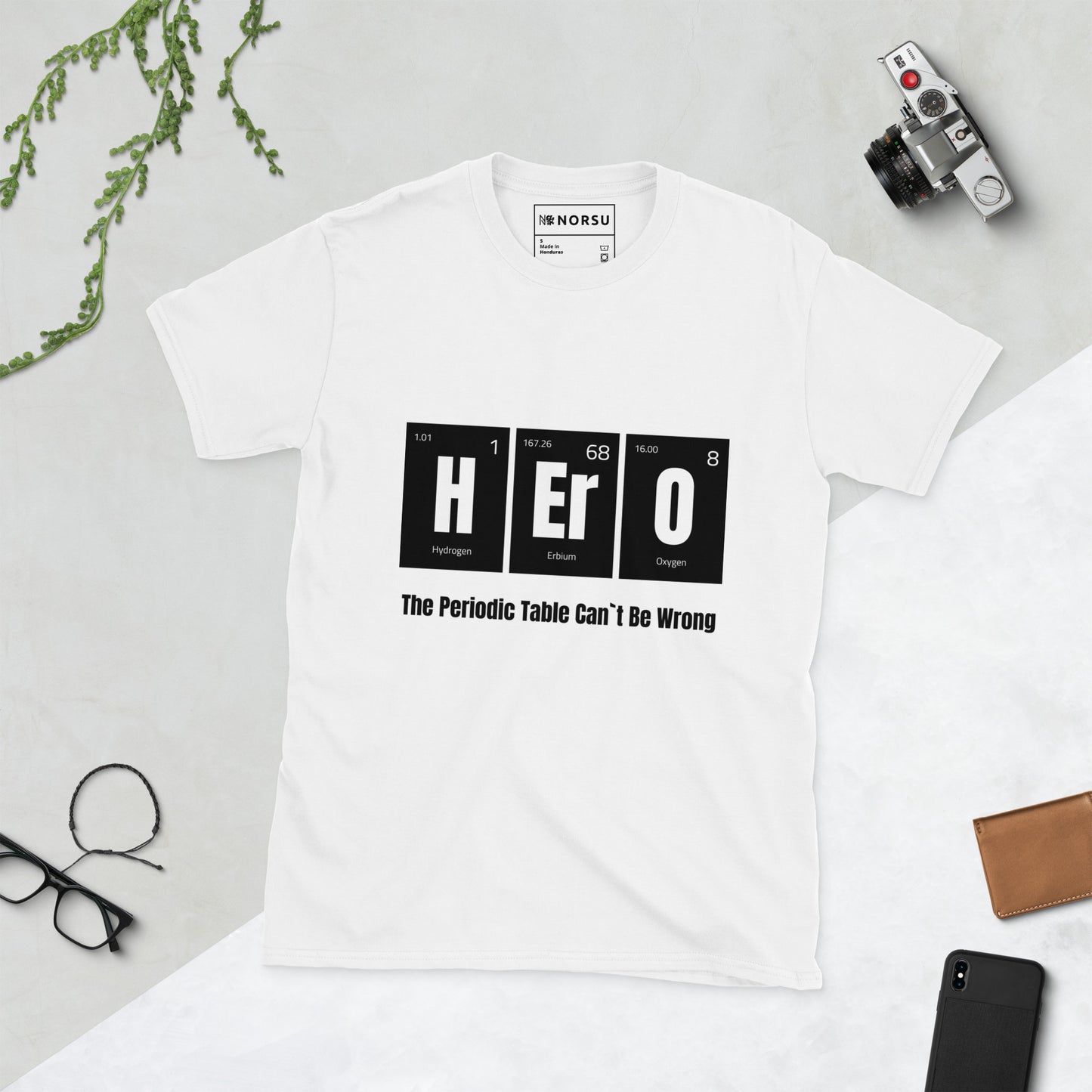 Λευκό Ανδρικό T-shirt - Περιοδικός Πίνακας Hero