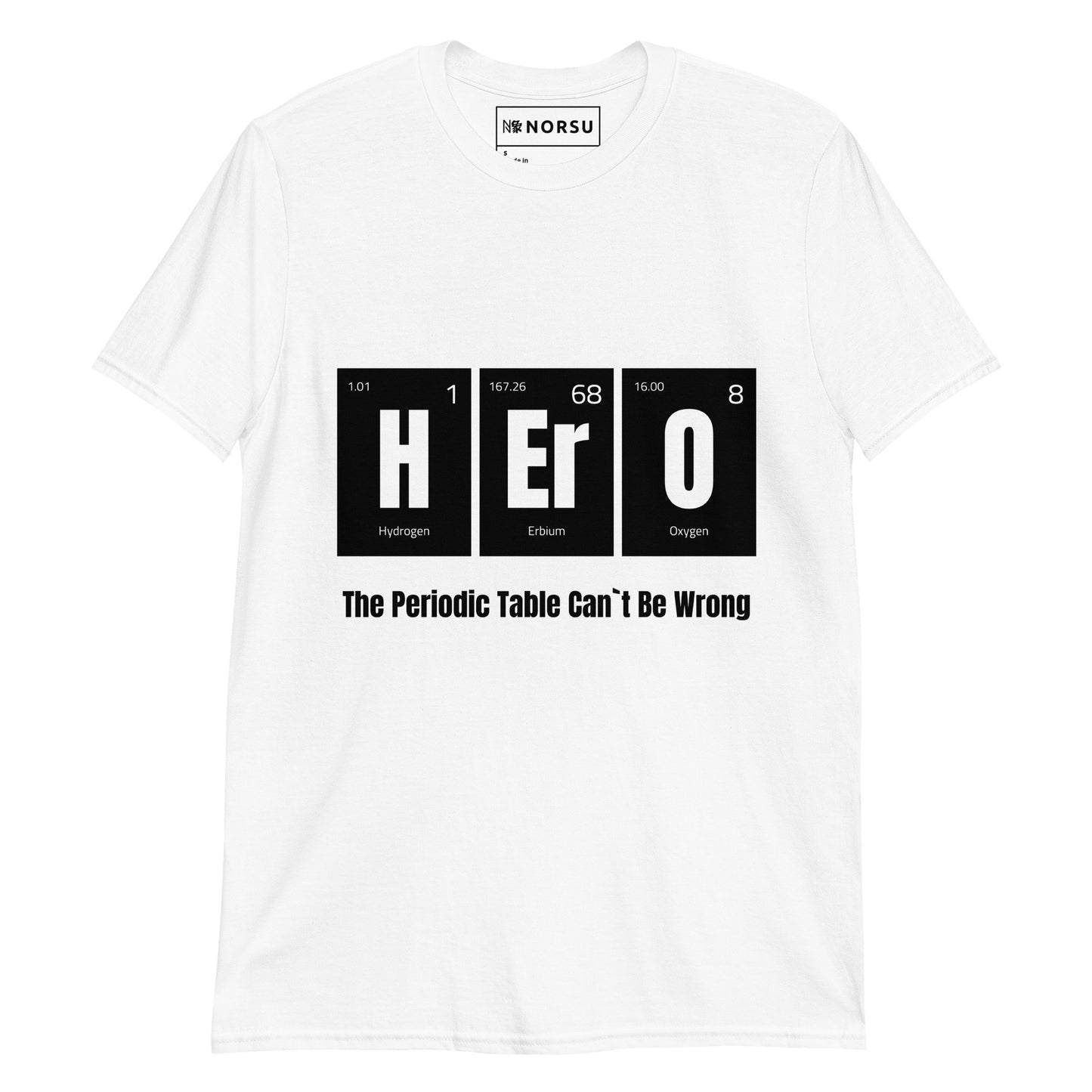 Λευκό Ανδρικό T-shirt - Περιοδικός Πίνακας Hero