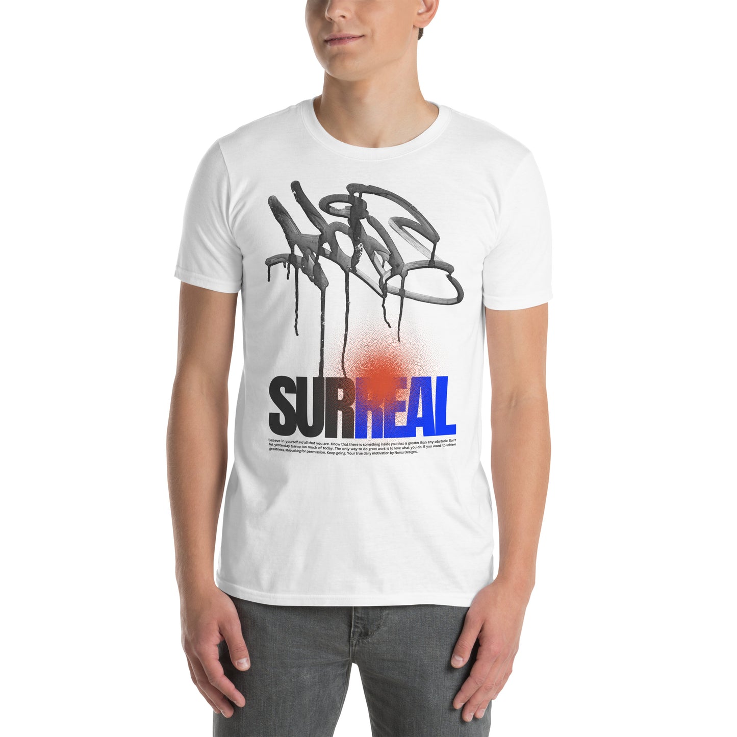 Λευκό Ανδρικό T-shirt - Surreal