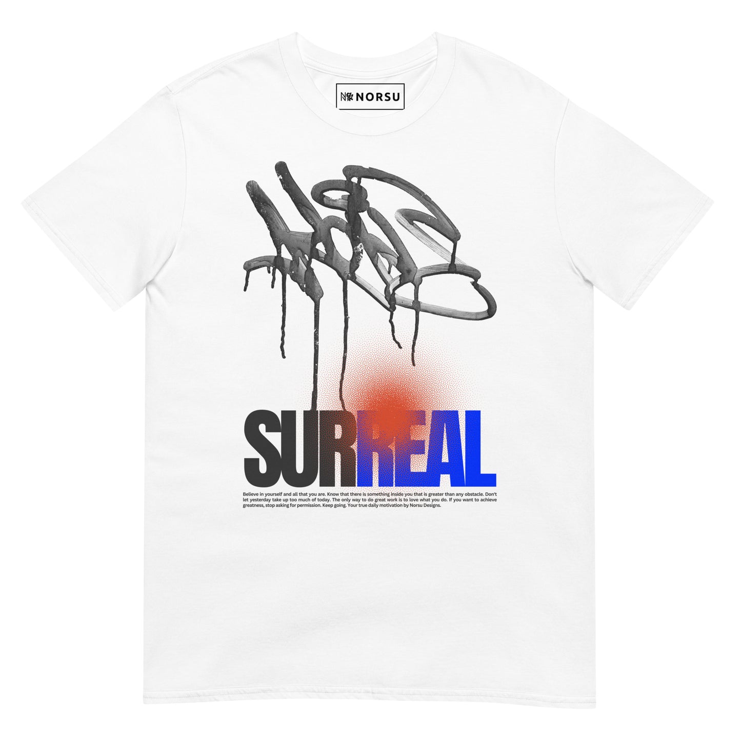 Λευκό Ανδρικό T-shirt - Surreal