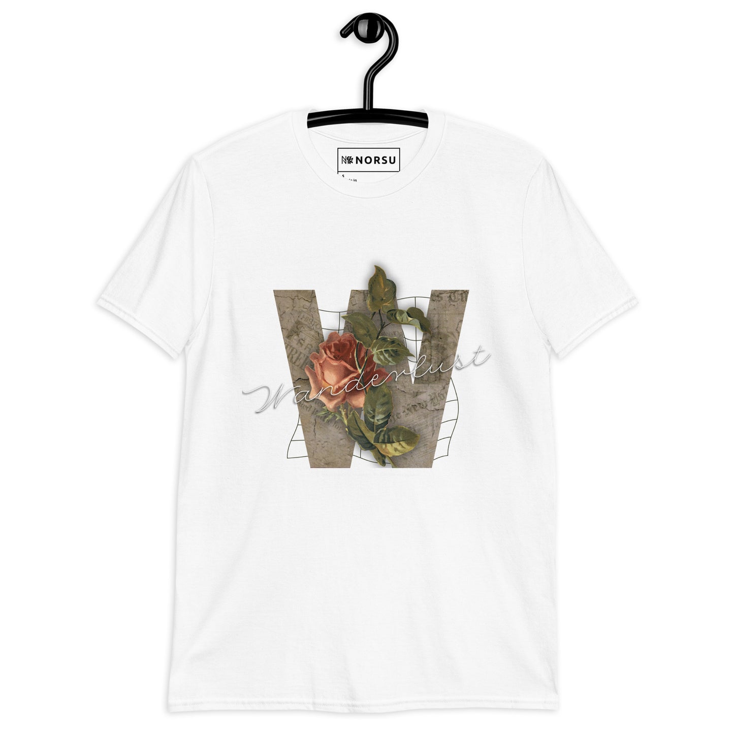 Λευκό Ανδρικό T-shirt - Wanderlust, Now All Those Who Wander Are Lost