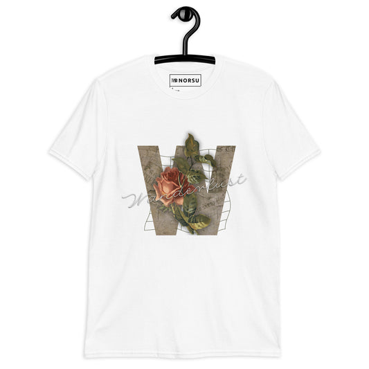 Λευκό Ανδρικό T-shirt - Wanderlust, Now All Those Who Wander Are Lost