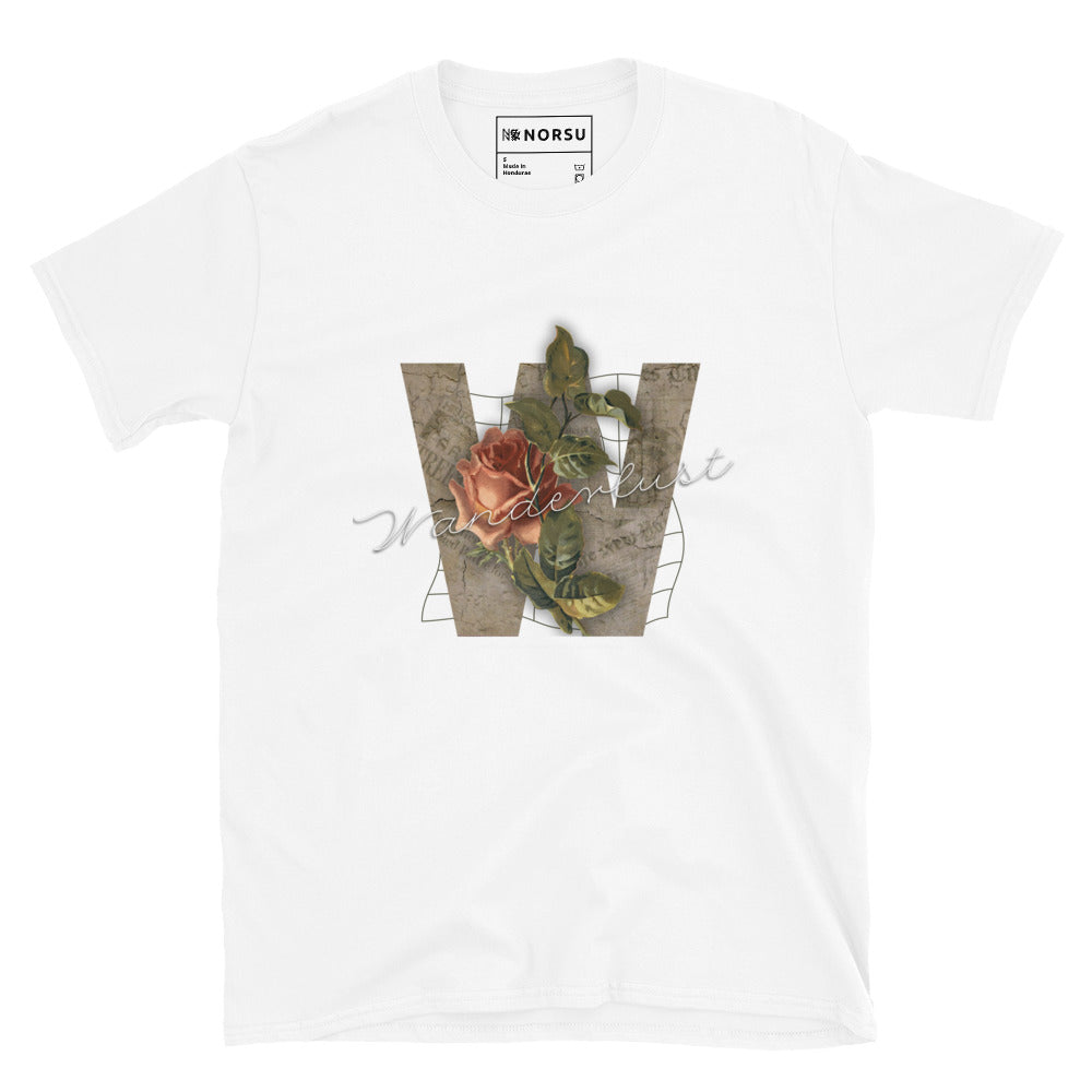 Λευκό Ανδρικό T-shirt - Wanderlust, Now All Those Who Wander Are Lost