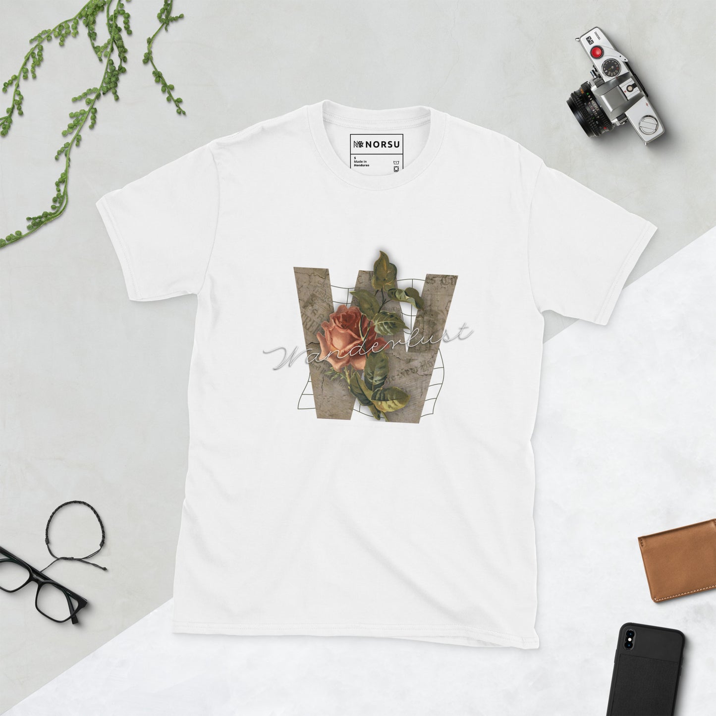 Λευκό Ανδρικό T-shirt - Wanderlust, Now All Those Who Wander Are Lost