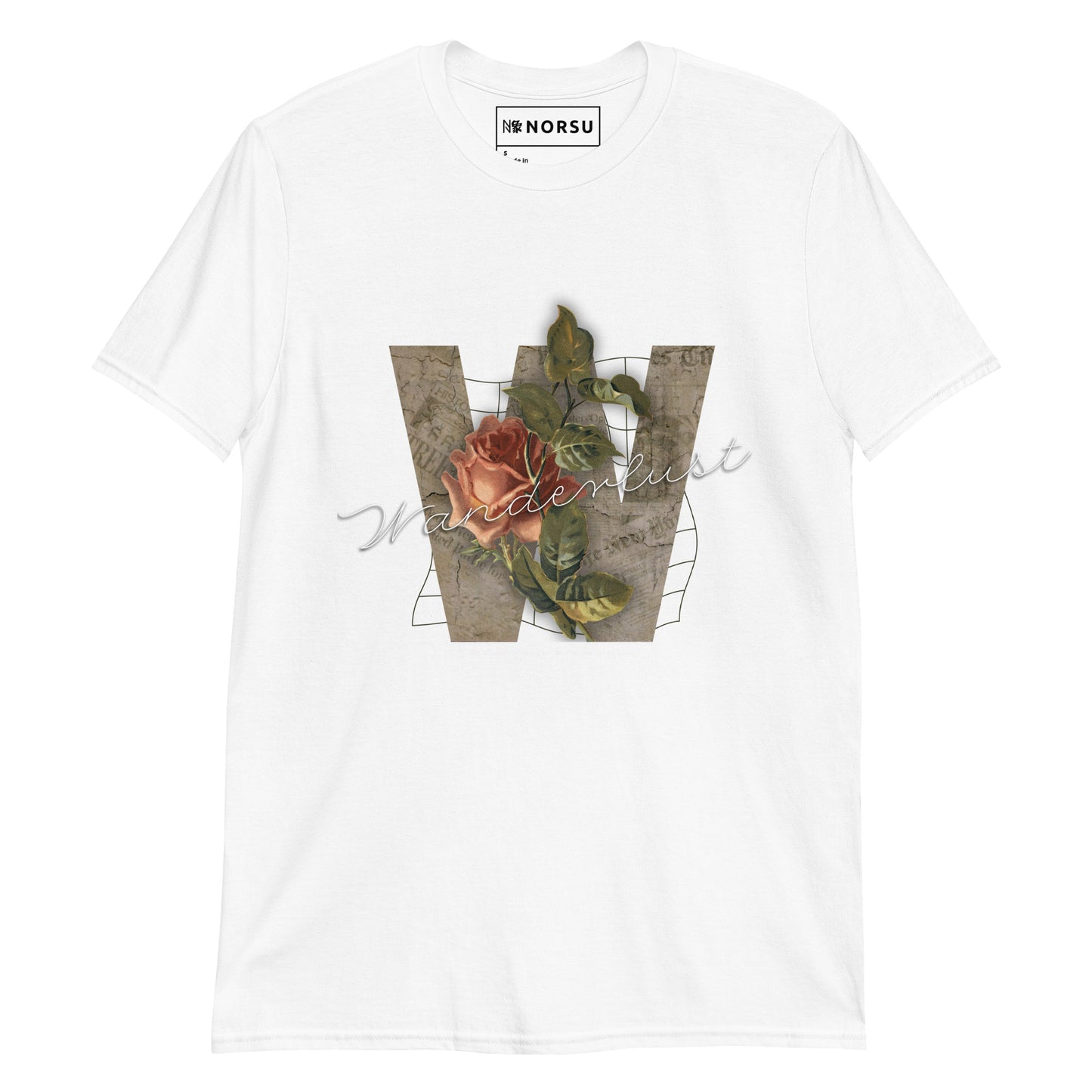 Λευκό Ανδρικό T-shirt - Wanderlust, Now All Those Who Wander Are Lost