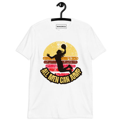 Λευκό Ανδρικό T-shirt - Μπάσκετ All Men Can Jump