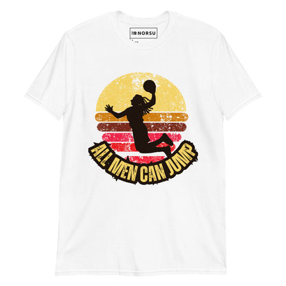 Λευκό Ανδρικό T-shirt - Μπάσκετ All Men Can Jump