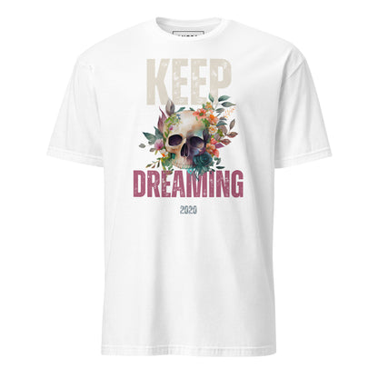 Λευκό Ανδρικό T-shirt - Νεκροκεφαλή Keep Dreaming