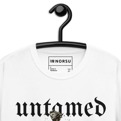 Λευκό Ανδρικό T-shirt - Untamed Άγαλμα Αδάμαστος